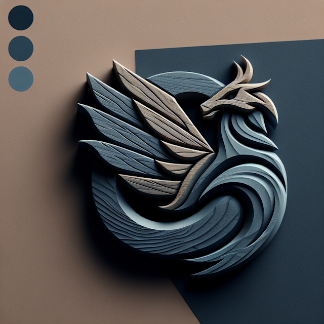 generate three-dimensional hyper-realistic logo designed fantasy touch logo not contain any color logo burlywood while sla...