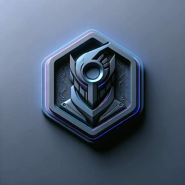 3d realistic logo embodying essence personal brands cyberpunk aesthetic main colors design slate gray blue-violet logo sla...