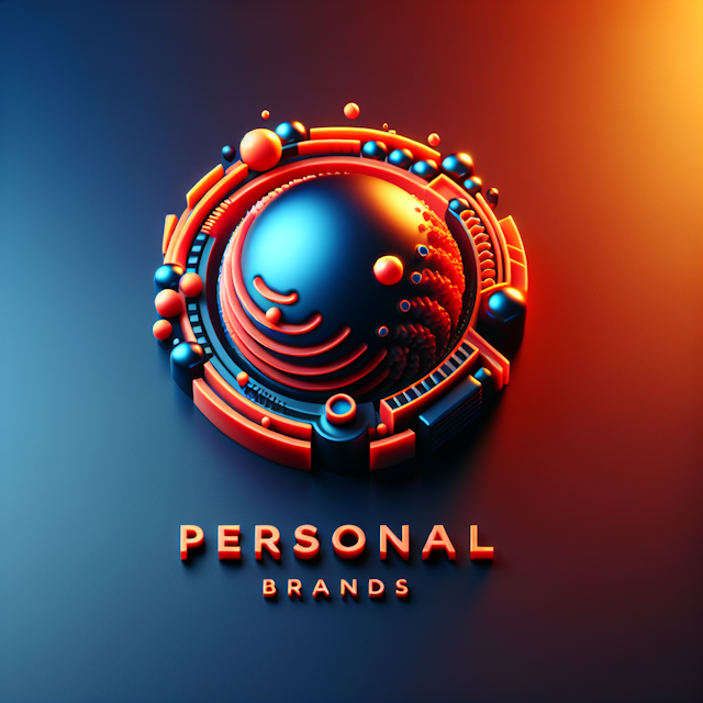 3d hyper-realistic logo capturing essence personal brands design lean towards sci-fi aesthetics incorporating vivid hues o...