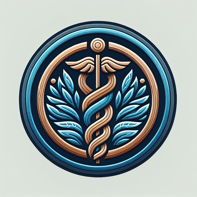 generate 3d realistic health wellness logo it have elegant design deep blue hue serve as logo's color details accents burl...