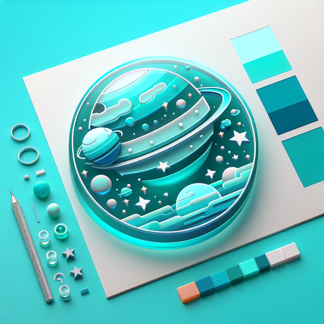 3d art design logo logo incorporate theme space possibly through bringing elements such as stars planets or galaxies it ha...