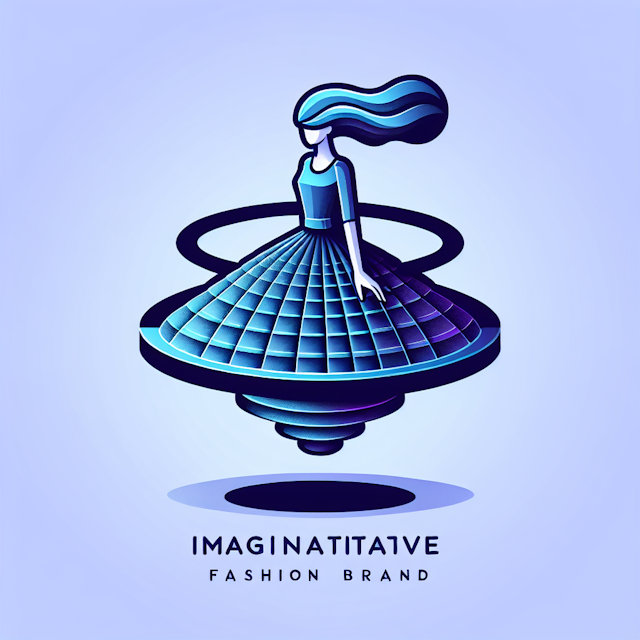 levitating 3d logo represents imaginative fashion brand named 'tanella' logo have high-tech design aesthetic logo medium s...