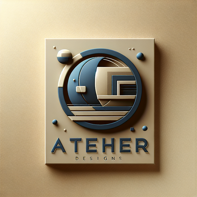 design 3d logo imaginary brand named 'aether designs' logo embody elegance innovation creativity it includes elements repr...