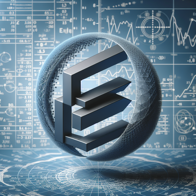 levitating 3d logo represents concept entropy logo featuring stock charts intricate mathematical formulas evoke science fi...