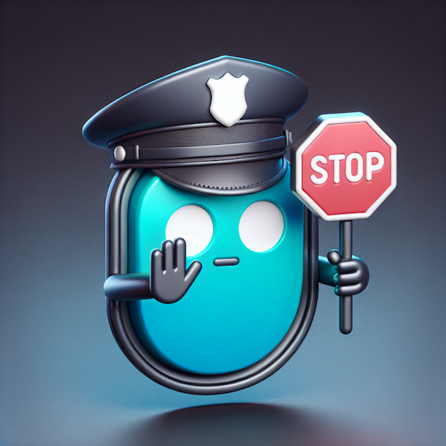 high-tech 3d logo design featuring official avatar golang language given new look by being levitated dressed police cap av...