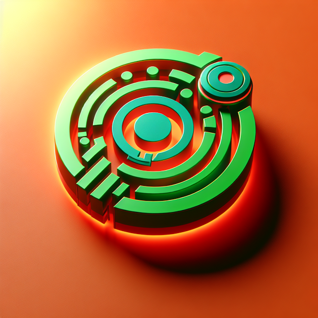 realistic 3d logo named as 'dave' design logo high-tech featuring prominent elements bright green vivid orange-red please ...