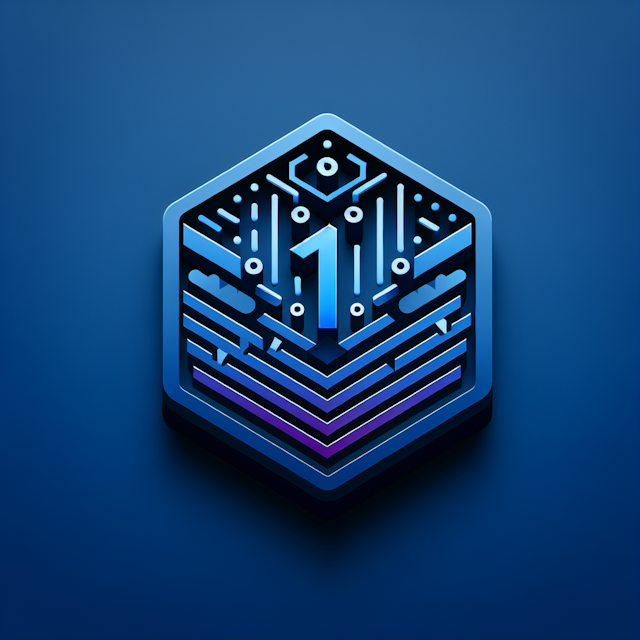 levitating 3d logo featuring x1 logo embody high-tech design aesthetic please lay it over medium slate blue blue violet as...