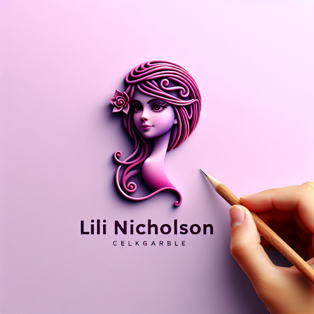 3d realistic logo it feature whimsical design possibly woman comparable features those known person such as lili nicholson...