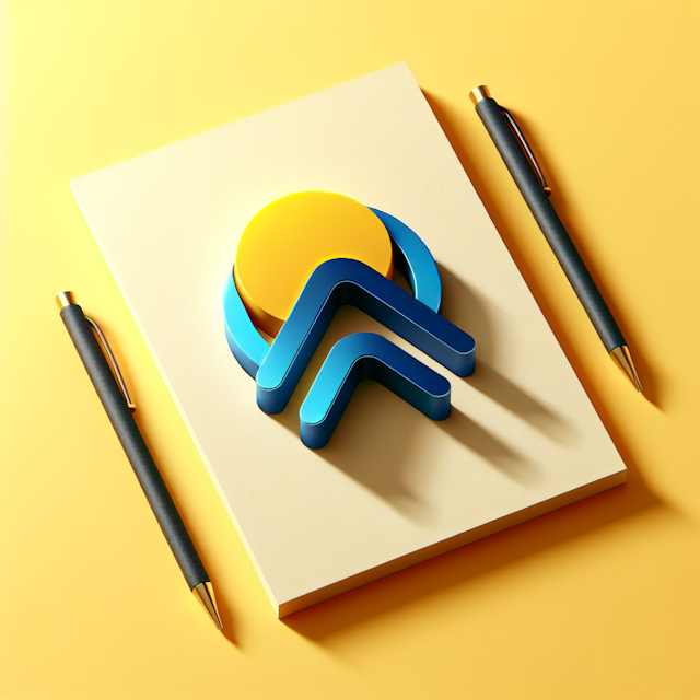 realistic 3d logo featuring design concept mntz logo reflect elegant aesthetic light yellow forming deep blue as color all...