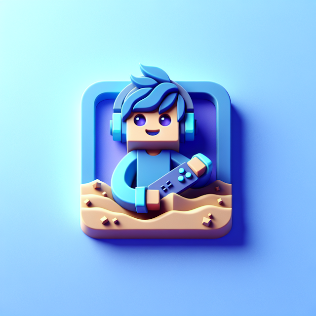 generate realistic 3d logo youtube gaming channel featuring playful character associated sandbox-style gaming logo have me...