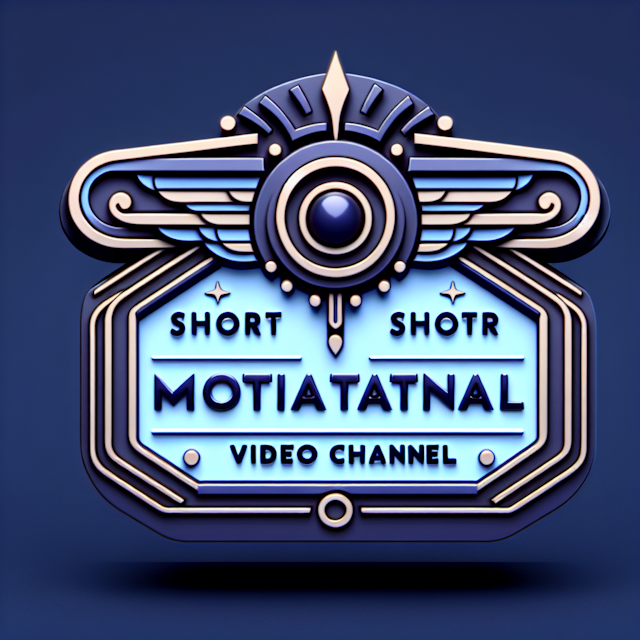 3d motivational video channel logo logo meant denote short video channel levitate feature elements designed art deco style...