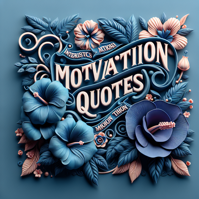 realistic 3d vintage design featuring motivational inspirational words artistically intertwined flowers like roses hibiscu...