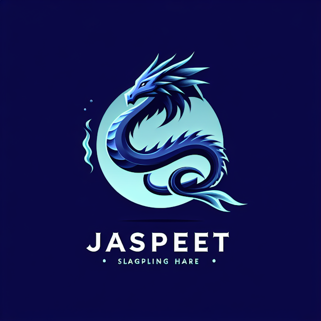 generate 3d levitating naturally-inspired dragon logo design possess futuristic aesthetic medium slate blue forming color ...