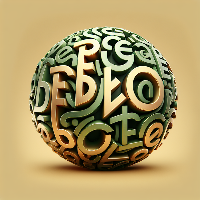 realistic 3d features blend all alphabet letters style distinctive word 'bedekore' design logo realistic color gold primar...