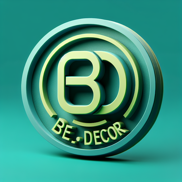 realistic 3d logo design center circle featuring inventive combination letters b d primary elements logo including letters...