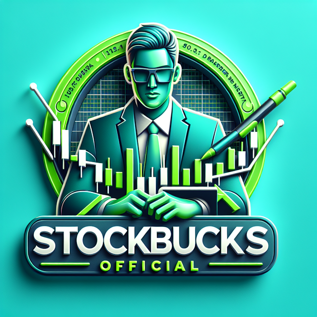 realistic three-dimensional featuring stock market trader who represents diverse descent while at work logo design turquoi...