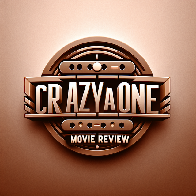 visualize 3d logo movie review youtube channel it have transparent primary elements khaki color design style futurism 'cra...