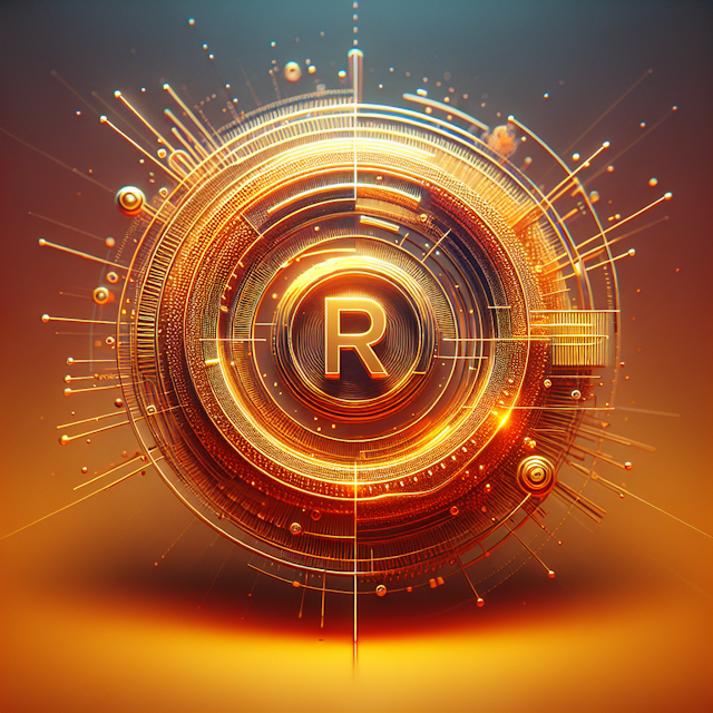 visualize radiant 3d composed animated elements evocative logo design it characterized by high-tech design aesthetic promi...