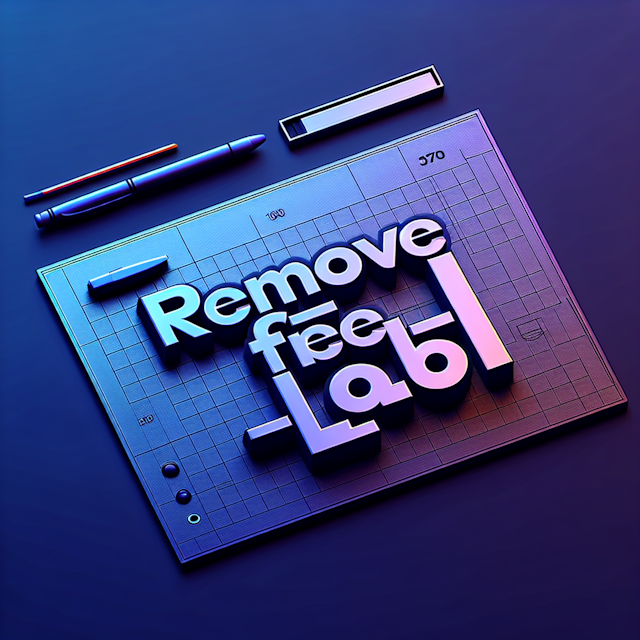 3d gradient features 'remove free plan lol' have realistic aesthetic dark blue hue as its color primary elements logo whic...