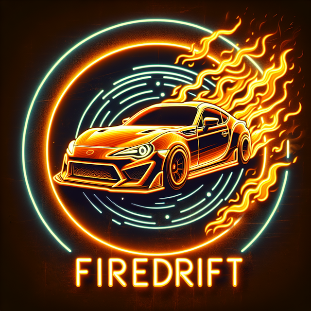 neon 3d featuring generic high-performance car based designs common compact sports cars ring fire surrounding it overall d...