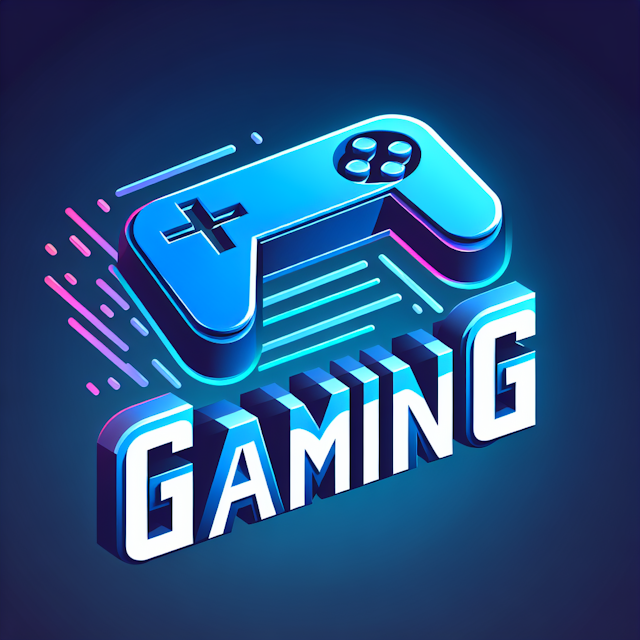 3d logo appears levitate designed education industry word 'gaming' featured prominently design needs bold incorporate neon...