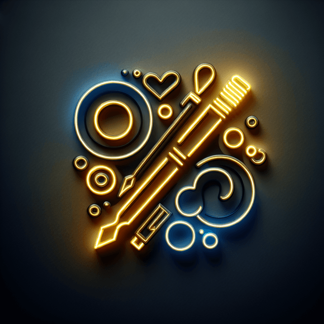 visually stunning neon 3d logo art design industry it have bold elegant style captures attention communicates sophisticati...