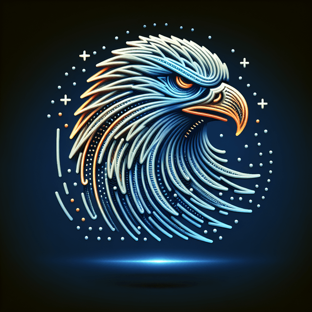 Logo for holographic-3d-logo-real-estate-eagle-head-a47e11e8-0f3a-4986-95e6-044693e5ee42