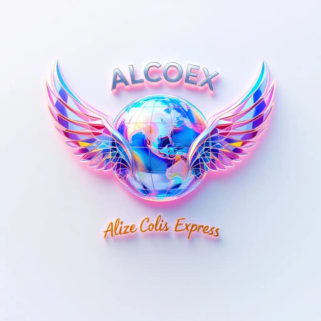 Logo for holographic-3d-logo-travel-tourism-alcoex-alize-colis-expres-840575fc-51a1-4061-a510-8a80ec24ebd7