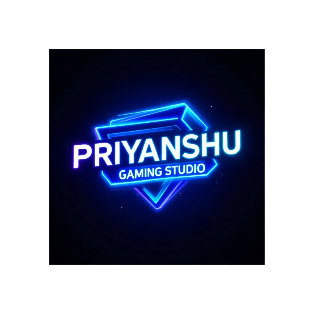 Logo for neon-3d-logo-priyanshu-gaming-studio-a1c6ce13-2ed1-41ef-b7f7-3fb9f19e6f1a