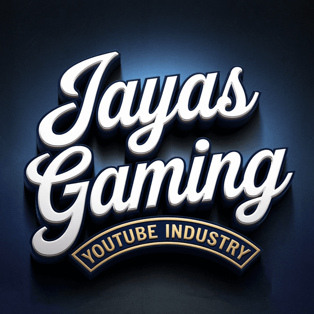 make emboss 3d logo youtube industry named "jayas gaming" full color