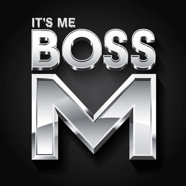 design sleek professional modern metalic 3d logo tiktok industry named "it's me boss" slogan named "boss"
    full black w...