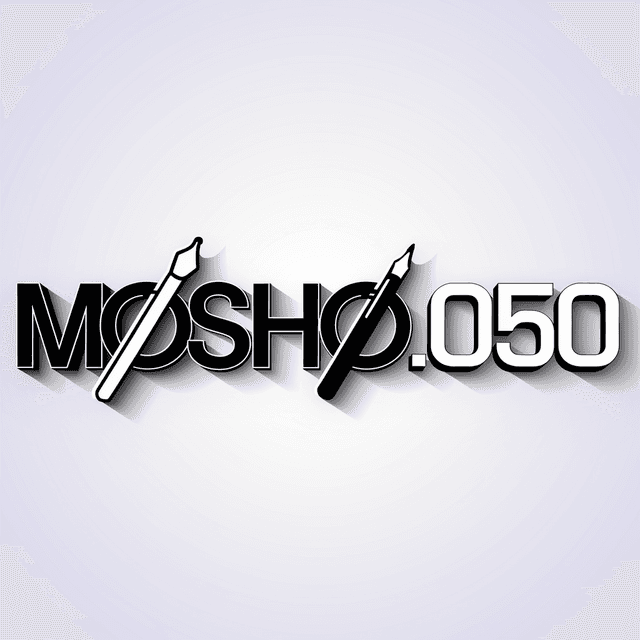 design sleek professional modern 3d logo art design industry named "mosho050" 
    full black white color