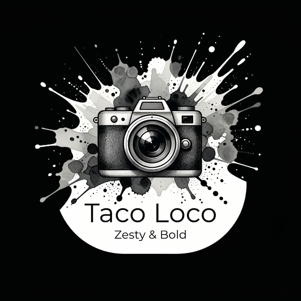 Taco Loco - "Zesty & Bold" (prefer black and white)